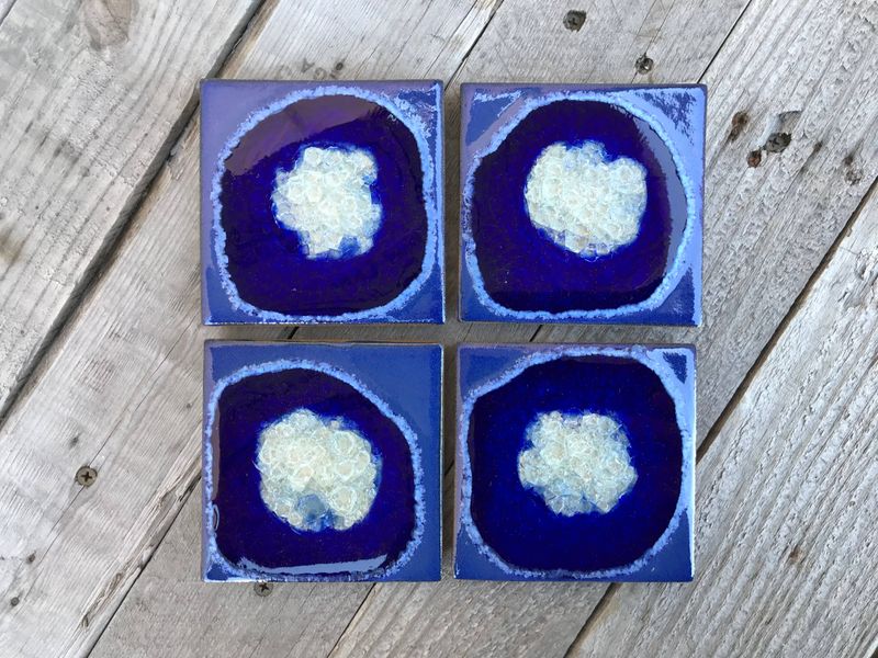Square Coaster - Cobalt - Individual Coaster
