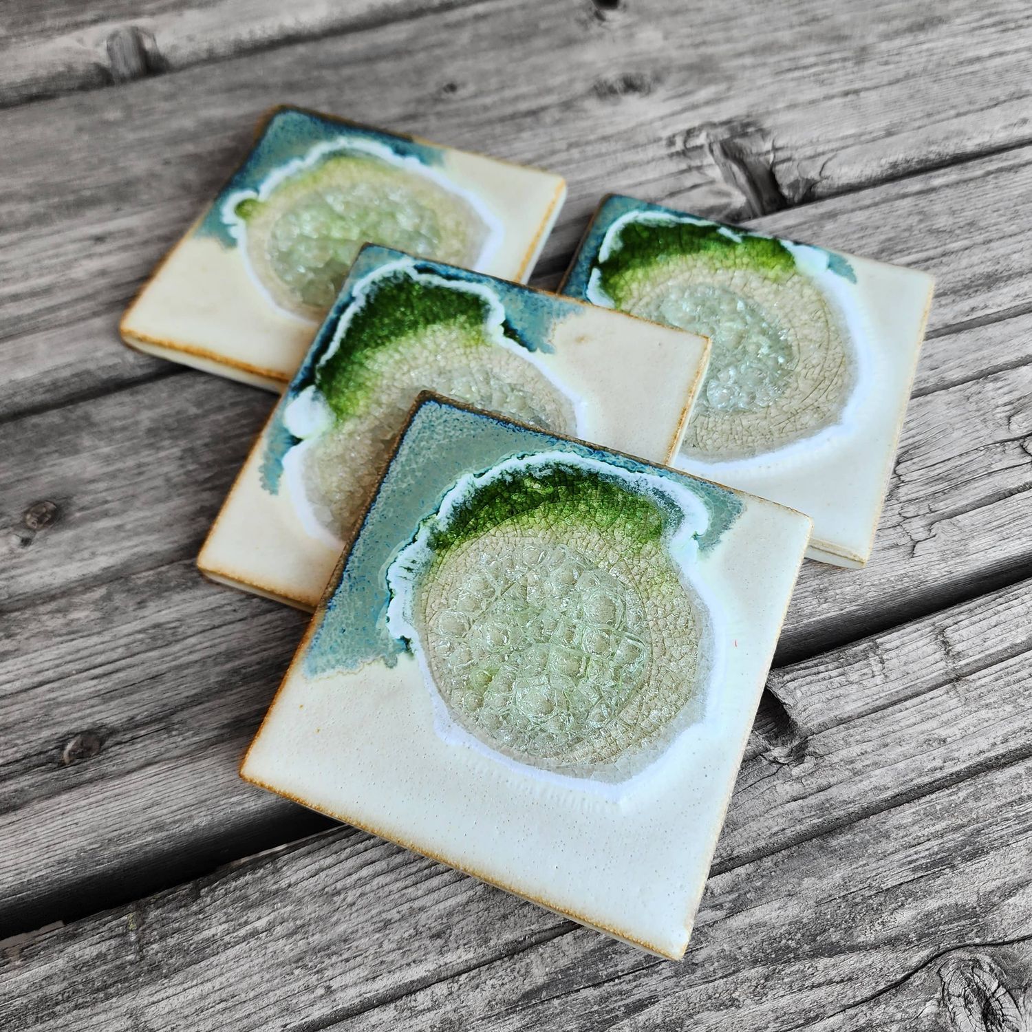 Square Coaster - Fern - Individual Coaster