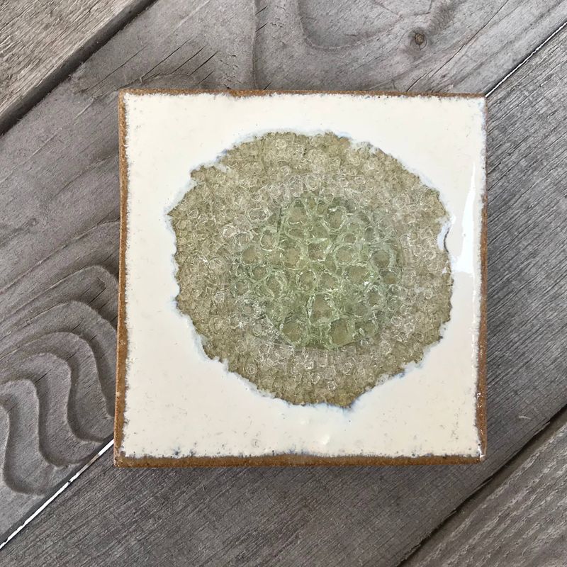 Square Coaster - Milk &amp; Honey - Individual Coaster