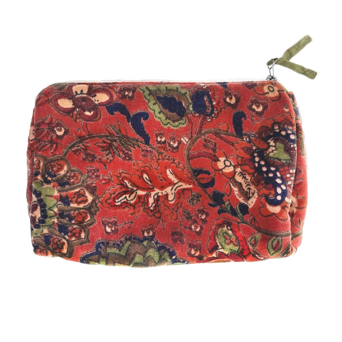 Rome Velvet Pouch Taj Rust