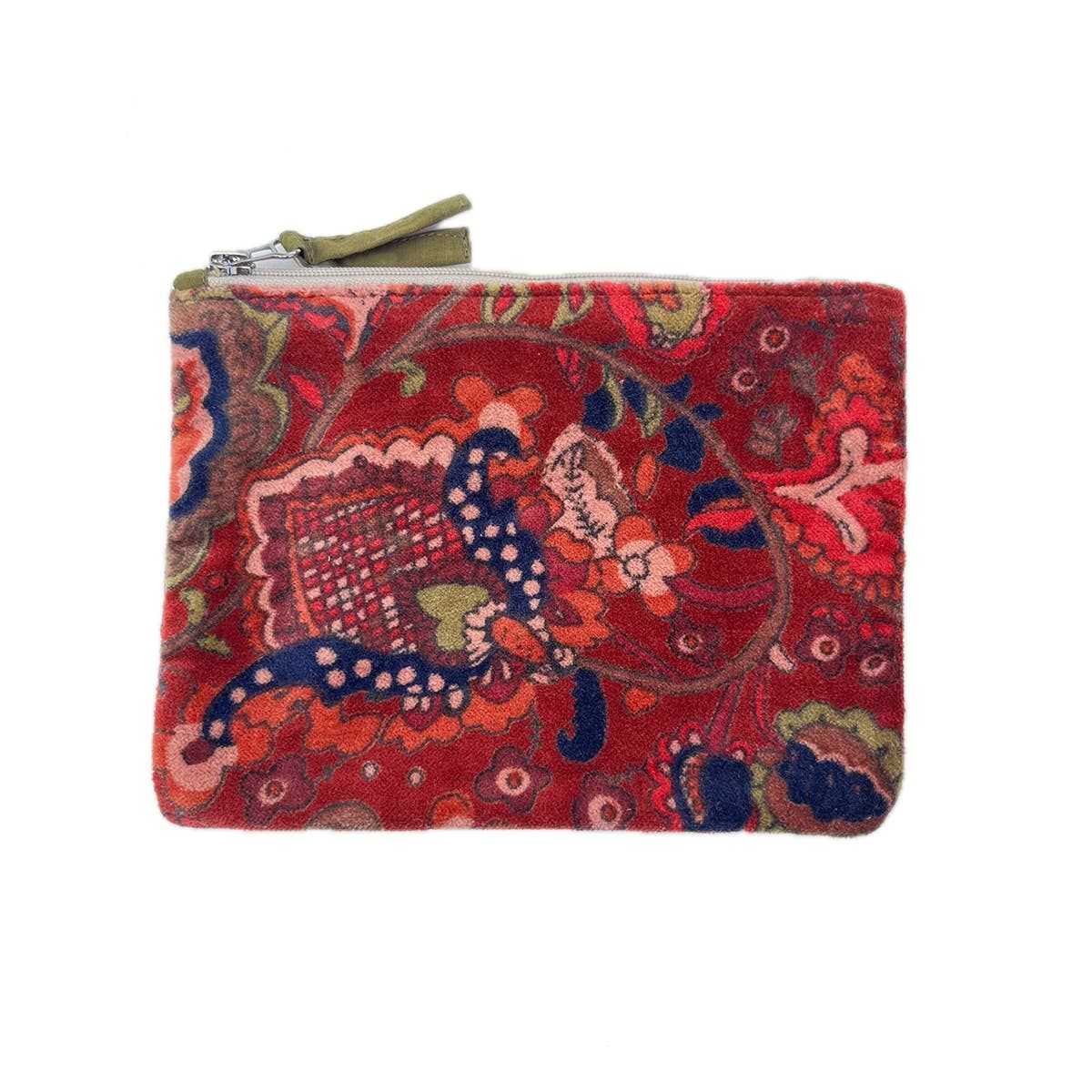 Napoli Velvet Pouch Taj Rust 