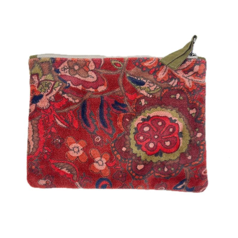 Napoli Velvet Pouch Taj Rust 