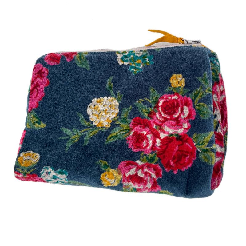 Rome Velvet Pouch Primrose Teal