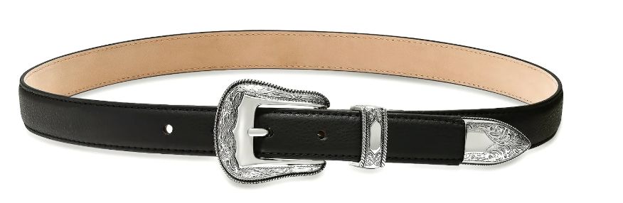 Westlake Belt, Color: Black/Silver, Size: XS