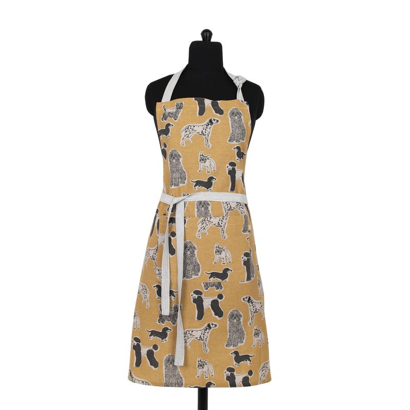 Apron Print Standard Tie Style-  Yellow Sunset