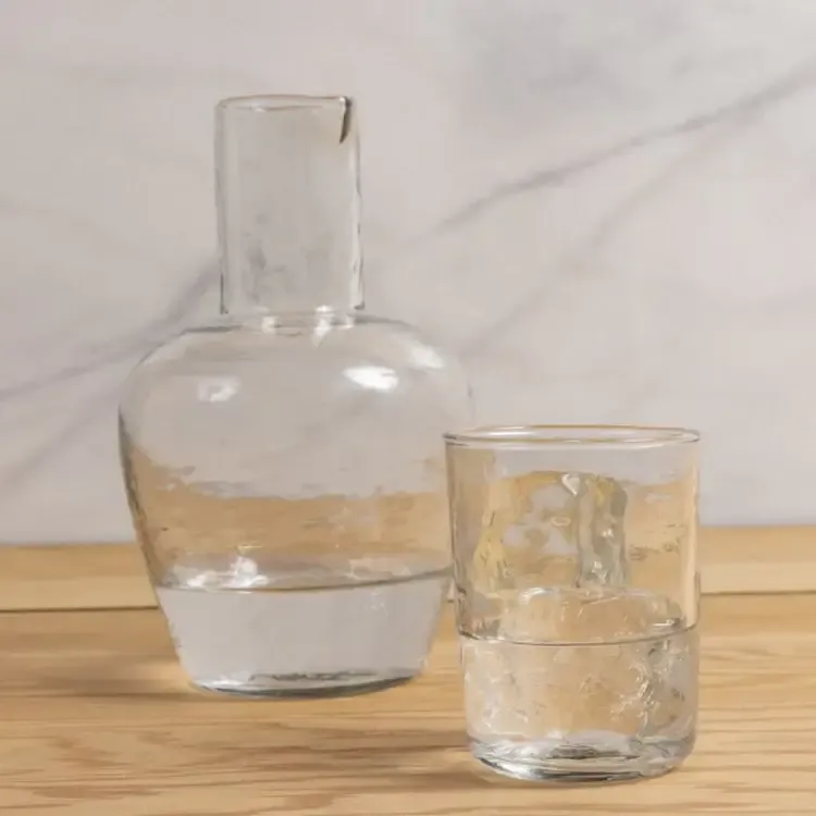 Pebble Glass Bedside Carafe
