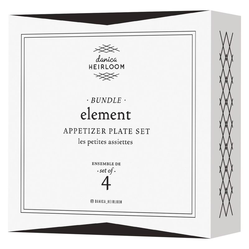 Bundle Element Appetizer Plates Set of 4