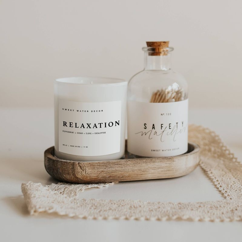 Relaxation 11 oz Soy Candle - Home Decor &amp; Gifts