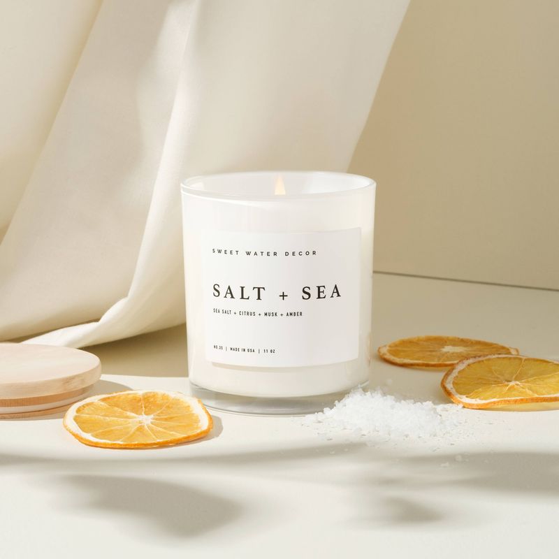 Salt and Sea 11 oz Soy Candle - Home Decor &amp; Gifts