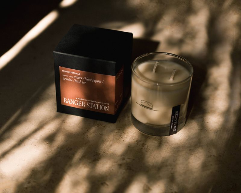HINOKI RITUALS CANDLE: 11oz Rocks Glass