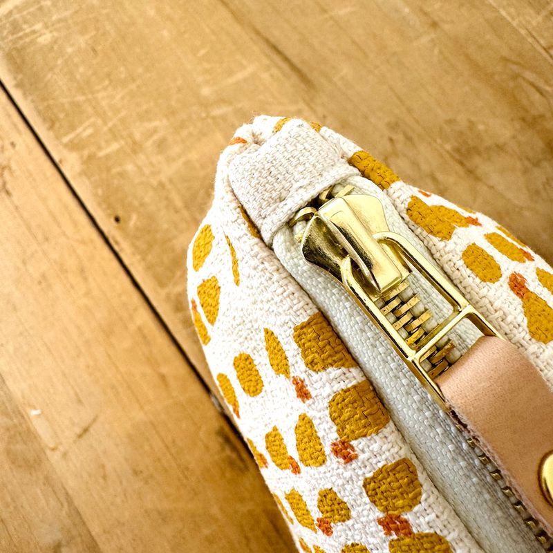 Yolk + Mustard Double Dot Laura Bag