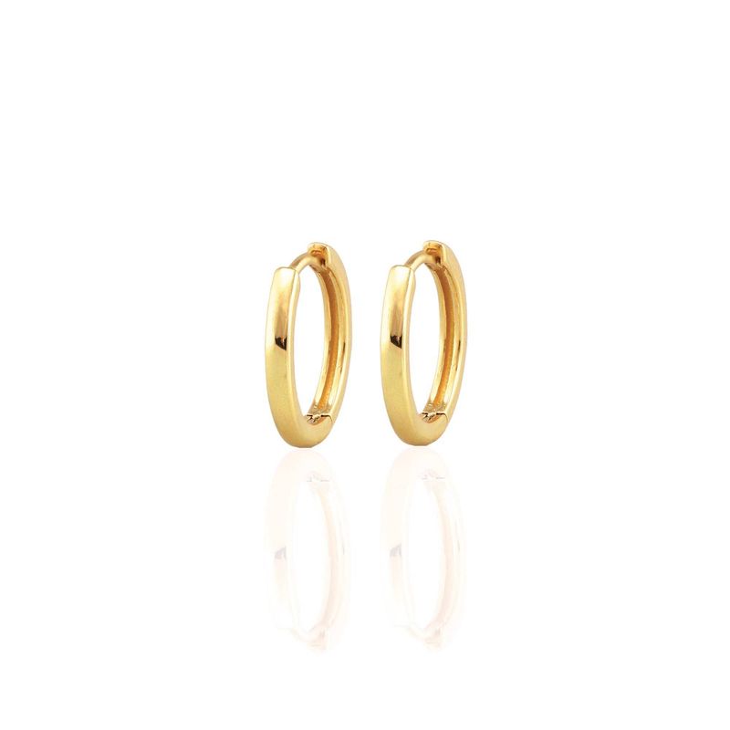 Sunny Side Hoop Earrings 18K Gold Vermeil: 18K Gold Vermeil