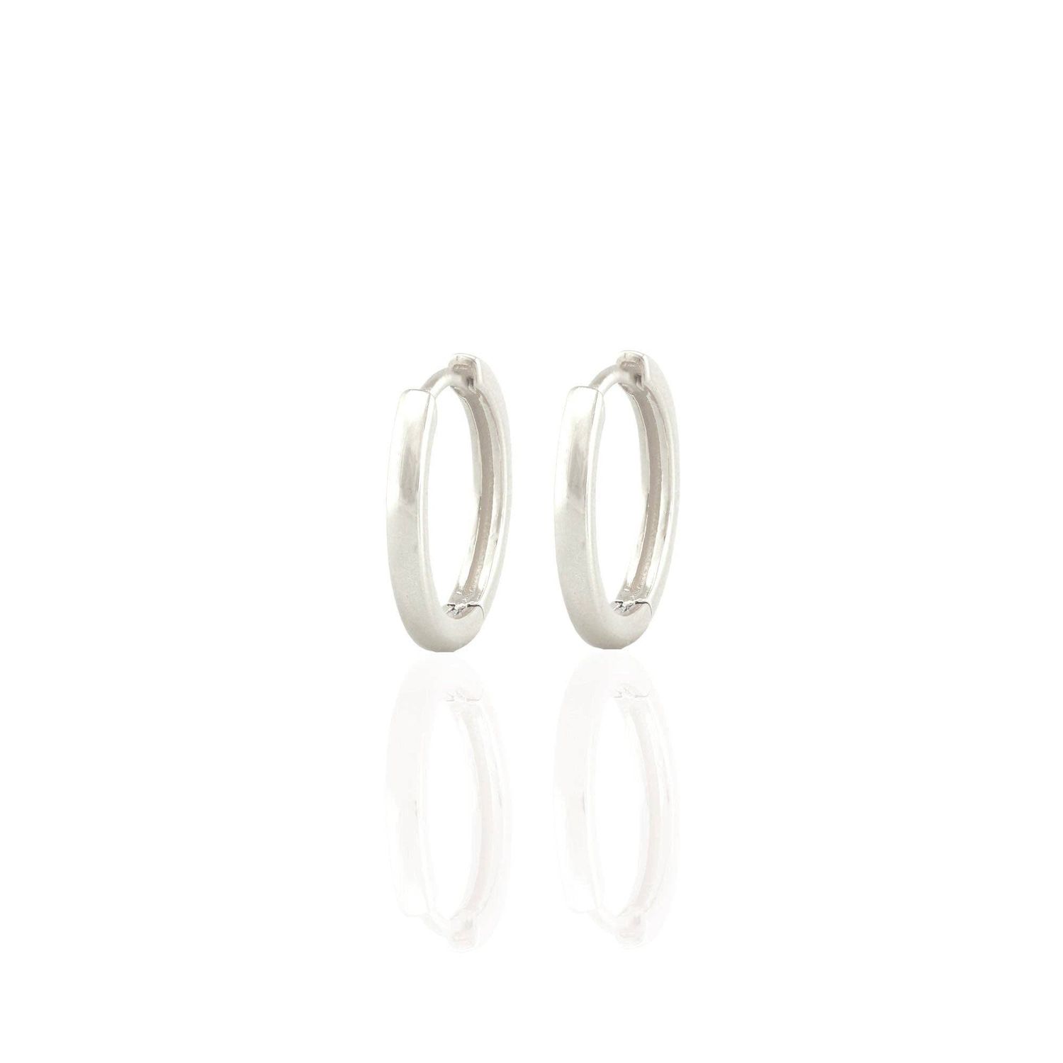 Sunny Side Hoop Earrings 18K Gold Vermeil: Sterling Silver