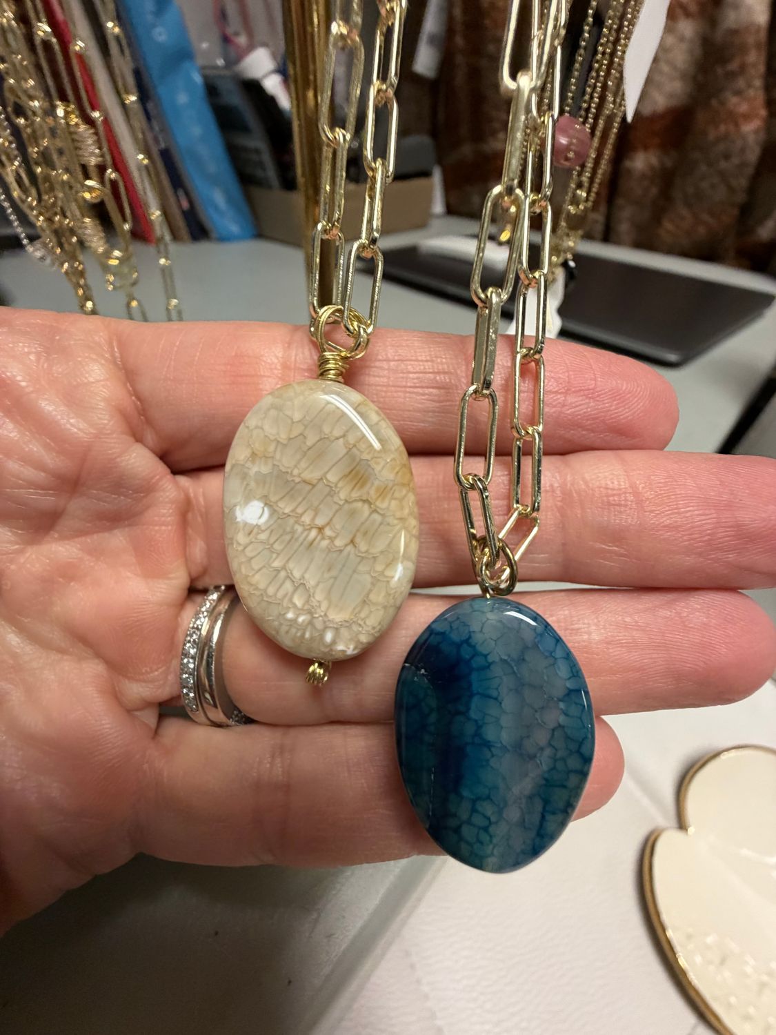 Jewelry by Liat, Item: Large Stone Necklace