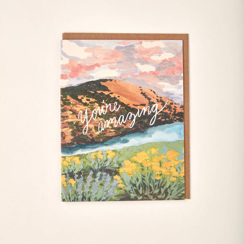 You're Amazing Nature Landscape Greeting Card