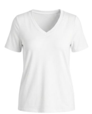 short sleeve v-neck knit tee