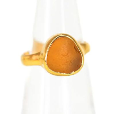Betty Belt Ring Gold Vermil, Color: Yellow