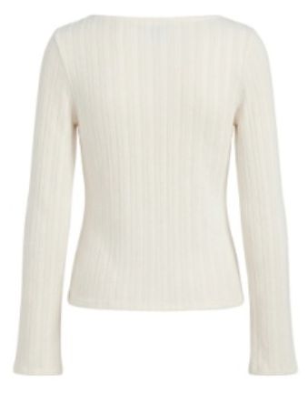 long slv boat neck knit top w asym btn plcket