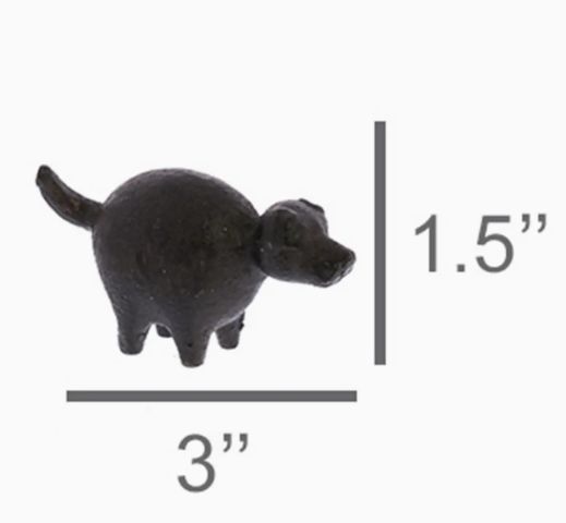 Botero Critter Dog, Cast Iron - Brown