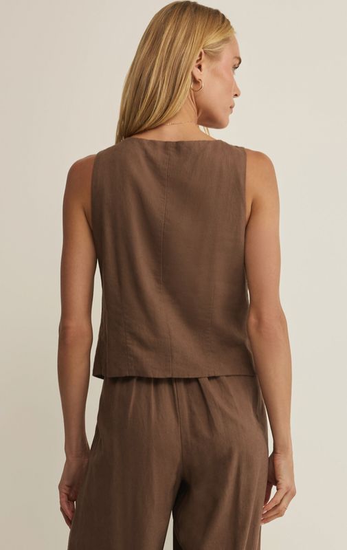 Roman Linen Vest