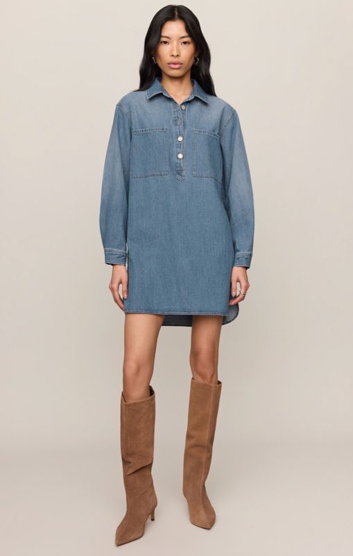 Lucie Denim Shirt Dress