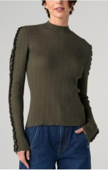 Mock Neck L/S Sweater