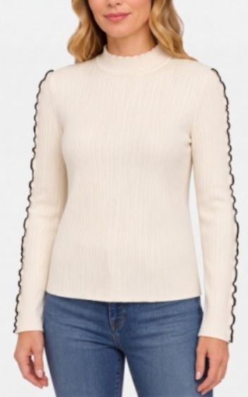 Mock Neck L/S Sweater