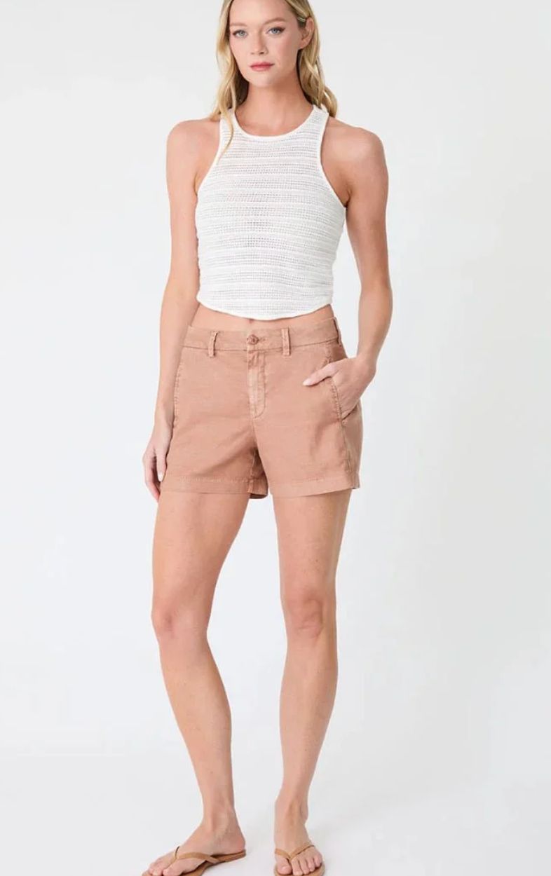 Evie Side Welt Short, Color: Mocha, Size: 24