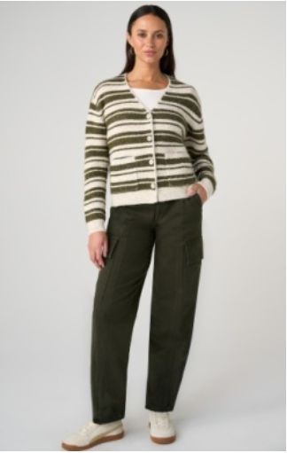 L/S Button Front Cardigan Sweater, Size: S