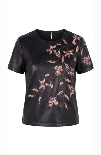 Short Slv Crew Neck Tee w/ Emb, Size: XS