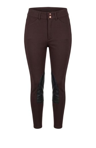 Hi-Rise Riding Legging, Colour: brown truffle, Size: 10