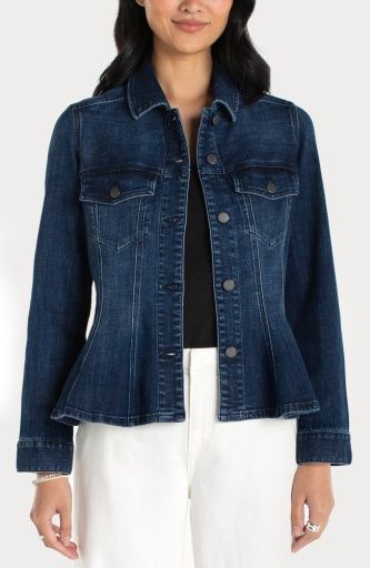 Fit and Flare Trucker Jacket, Size: M
