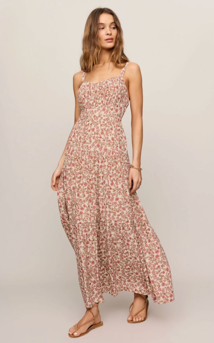 women's mindy floral maxi dress, Size: S