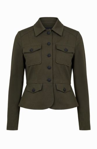 peplum jacket, Colour: hunter green, Size: S