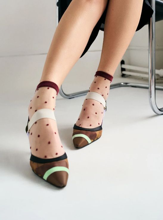 Sheer Dot Socks