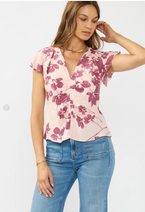 Veneto Ruched Top, Size: S