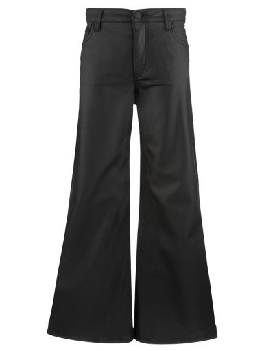 MEG HIGH RISE FAB AB WIDE LEG WIDE HEM, Colour: MATTE BLACK, Size: 00