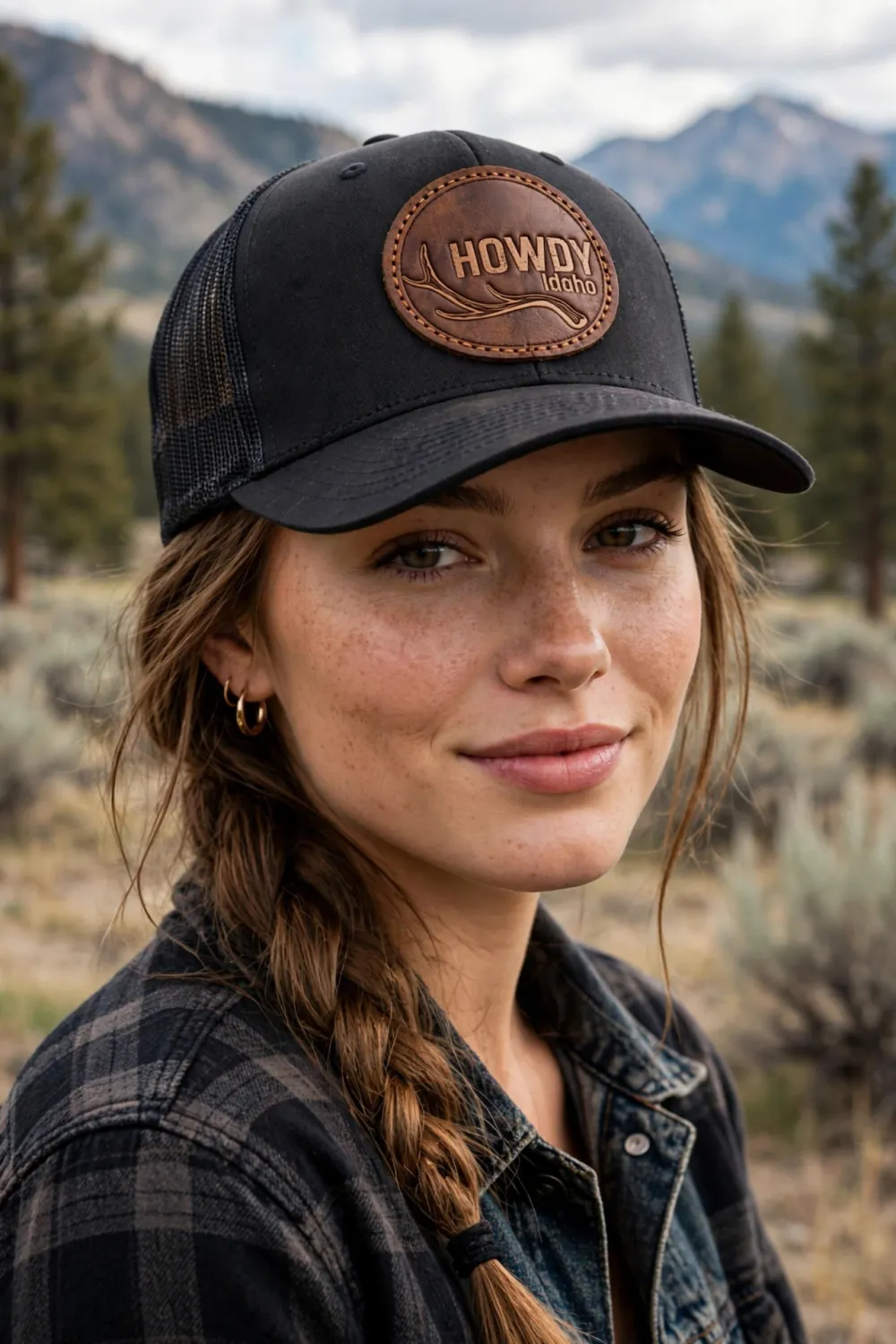 Trucker Hat - Elk Horn - Patch - Center