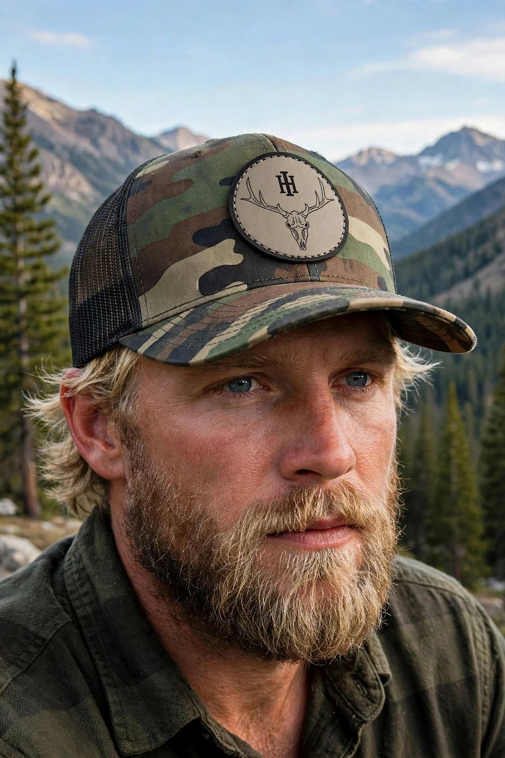 Branded Skull Trucker Hat