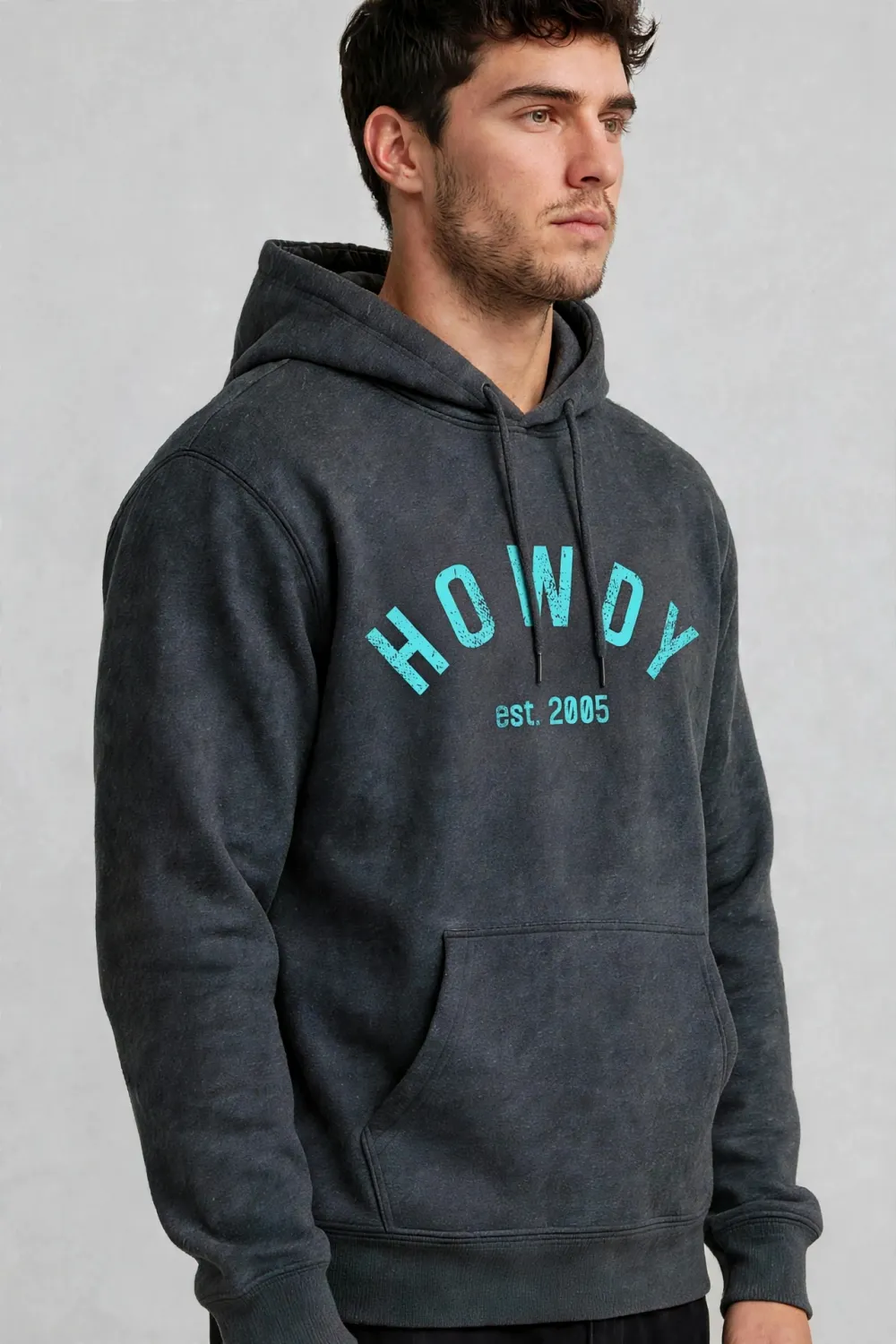 HOWDY - classic curve - blue - hoodie