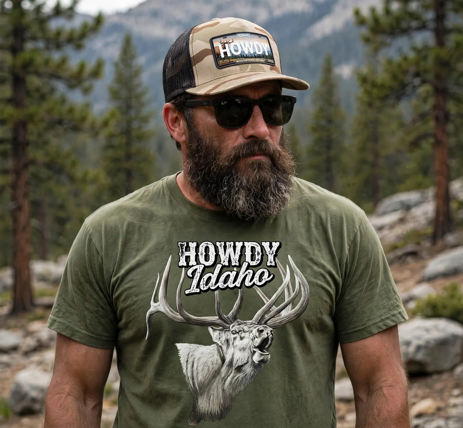 HOWDY Idaho - Bugler - T-Shirt