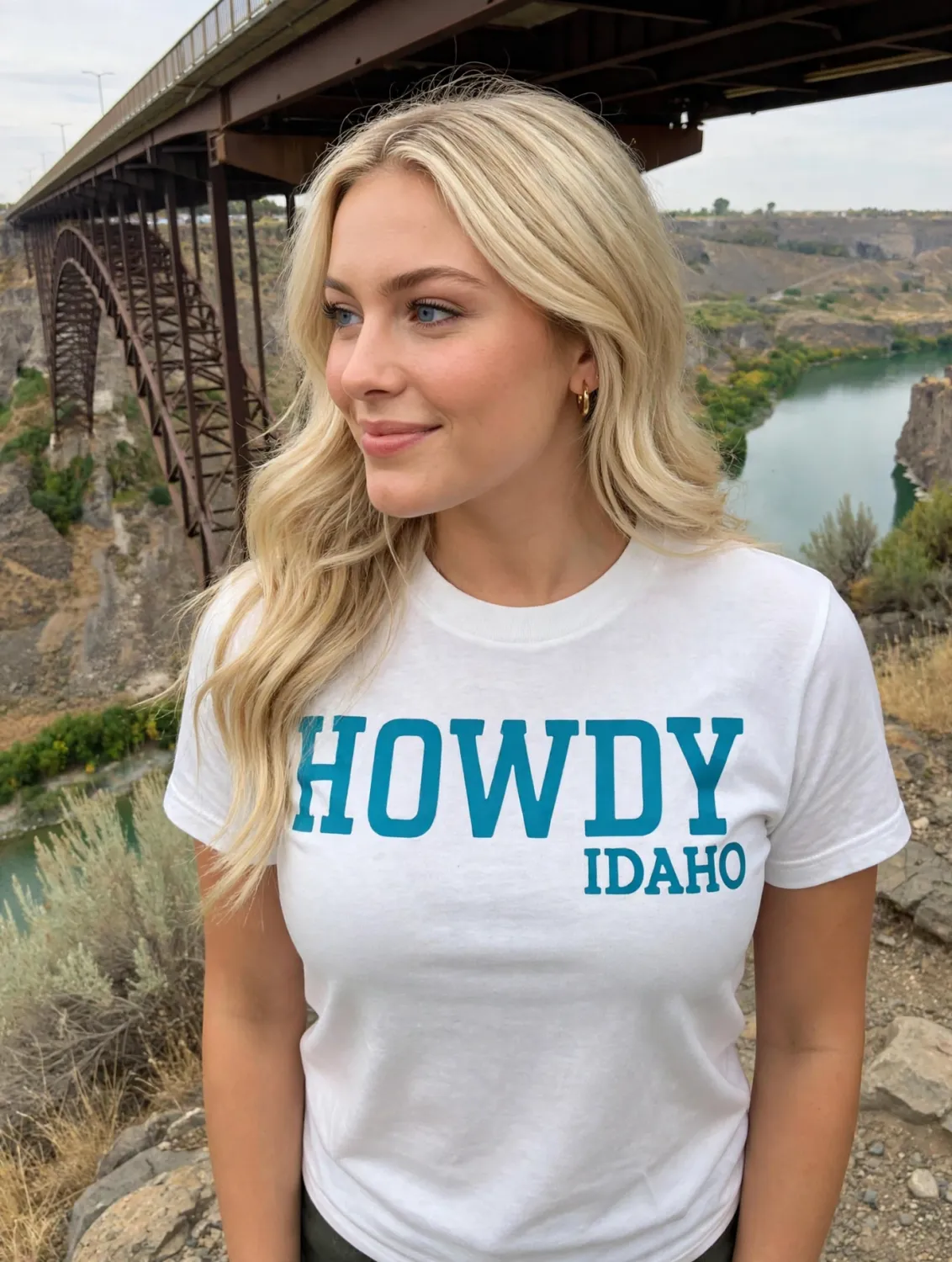 Howdy - Classic Turquoise T-shirt