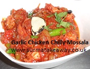 GARLIC CHICKEN CHILLY MASSALA