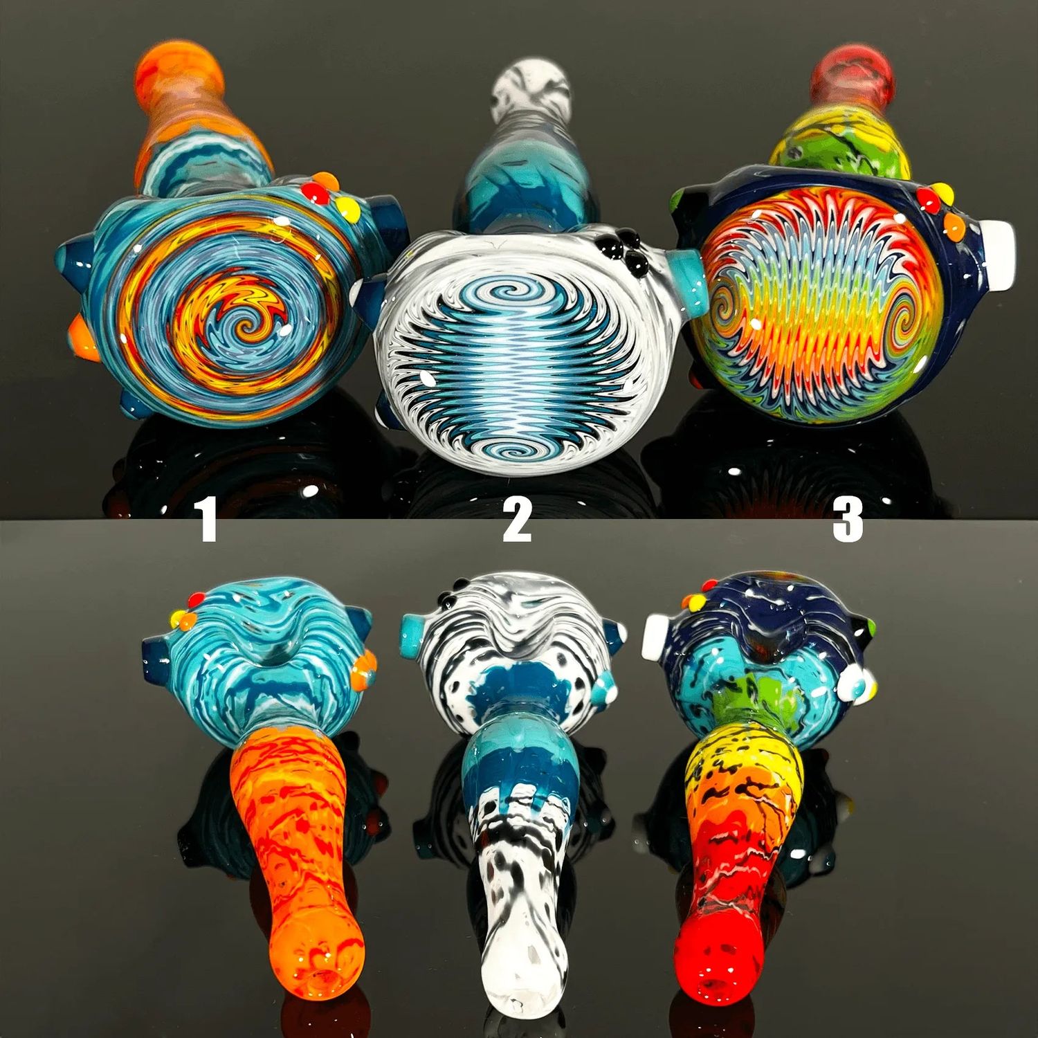 Jeff Spaga Glass - Wig Wag Spoons Jeff Spaga Glass - Wig Wag Spoons - The Gallery at VL