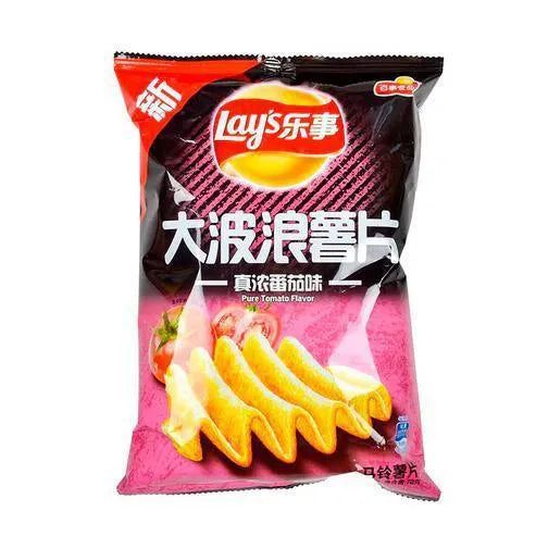 Lays Chips Pure Tomato (Wavy) Lays Chips Pure Tomato (Wavy)