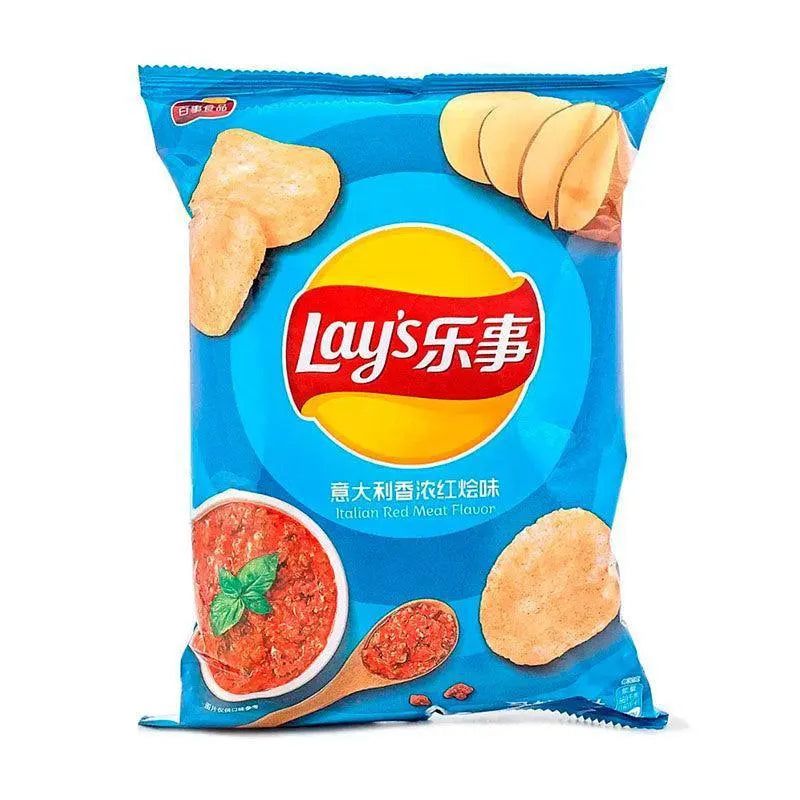 Lays Chips Italian Red Meat (China) Lays Chips Italian Red Meat (China)