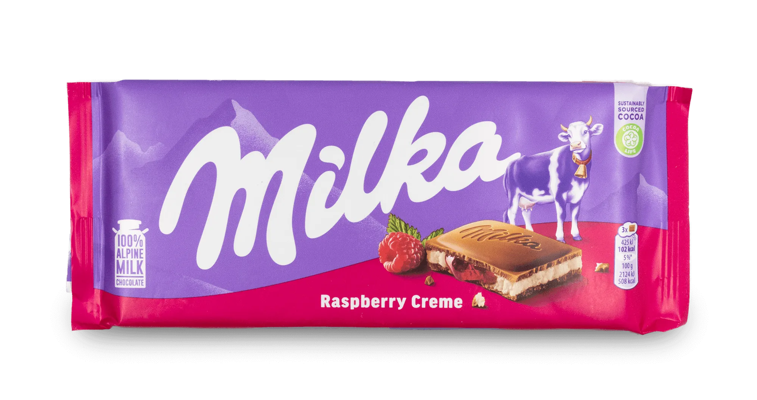 Milka Raspberry 100g (European) Milka Raspberry 100g (European)