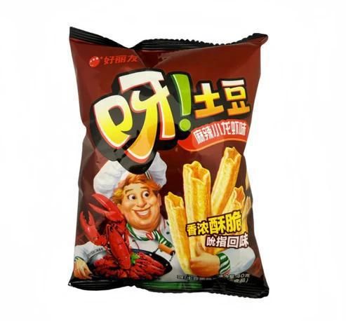 Orion Ya Potato Sticks Spicy Crayfish Flavor 70g (China) Orion Ya Potato Sticks Spicy Crayfish Flavor 70g (China)