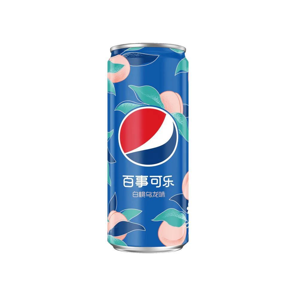 Pepsi Peach Oolong Flavor 330ml Can (China) Pepsi Peach Oolong Flavor 330ml Can (China)