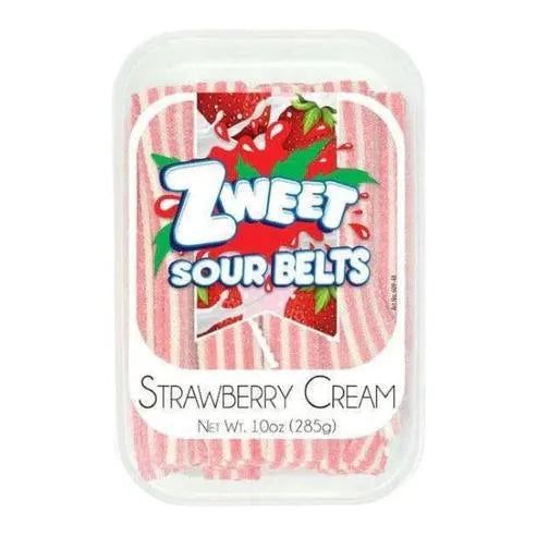Zweet Sour Belts Strawberry Cream Zweet Sour Belts Strawberry Cream